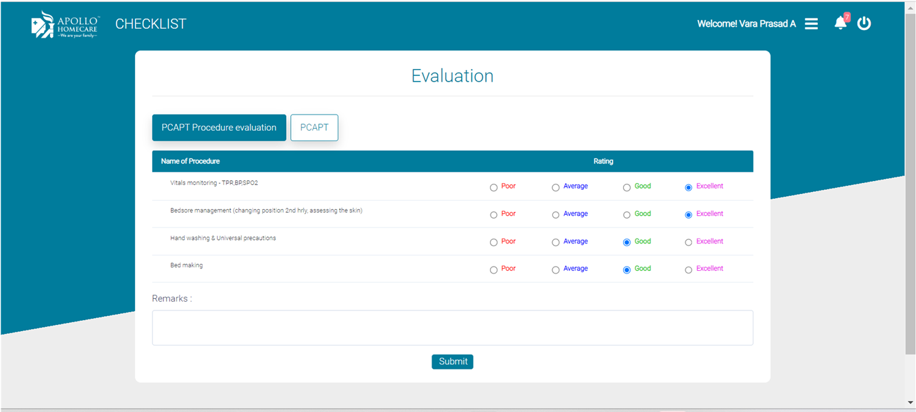 Final Evaluation Checklist