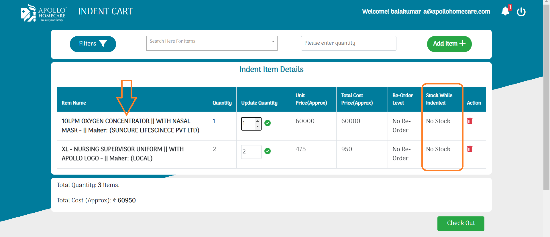 How To Check Item Stock