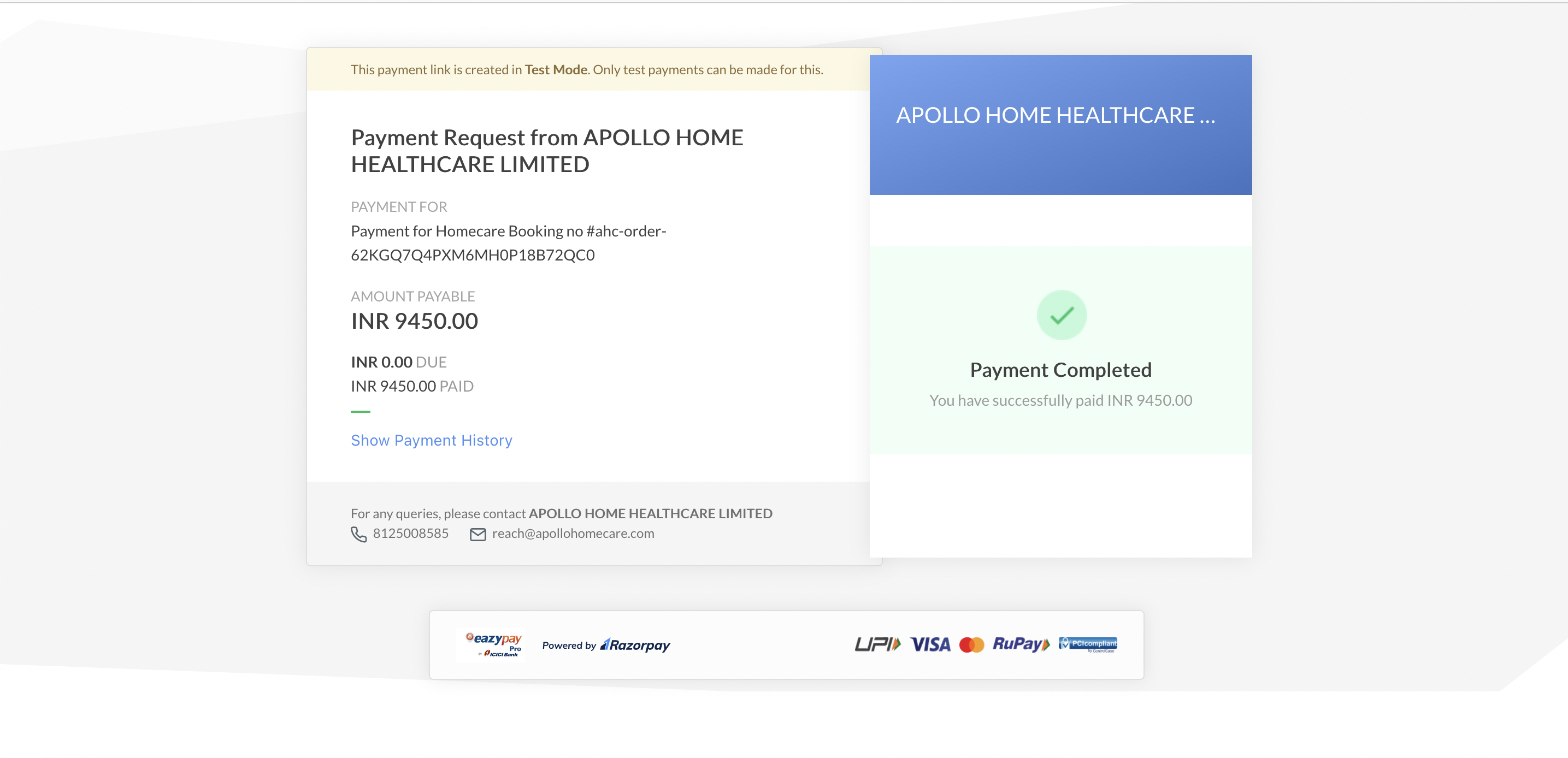 Payment Completed