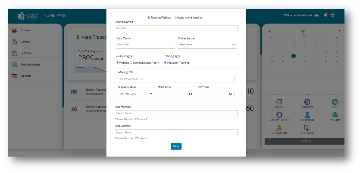 How To Create Session