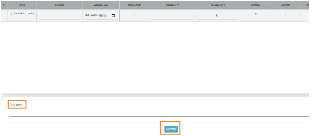 Search Item In Indent: